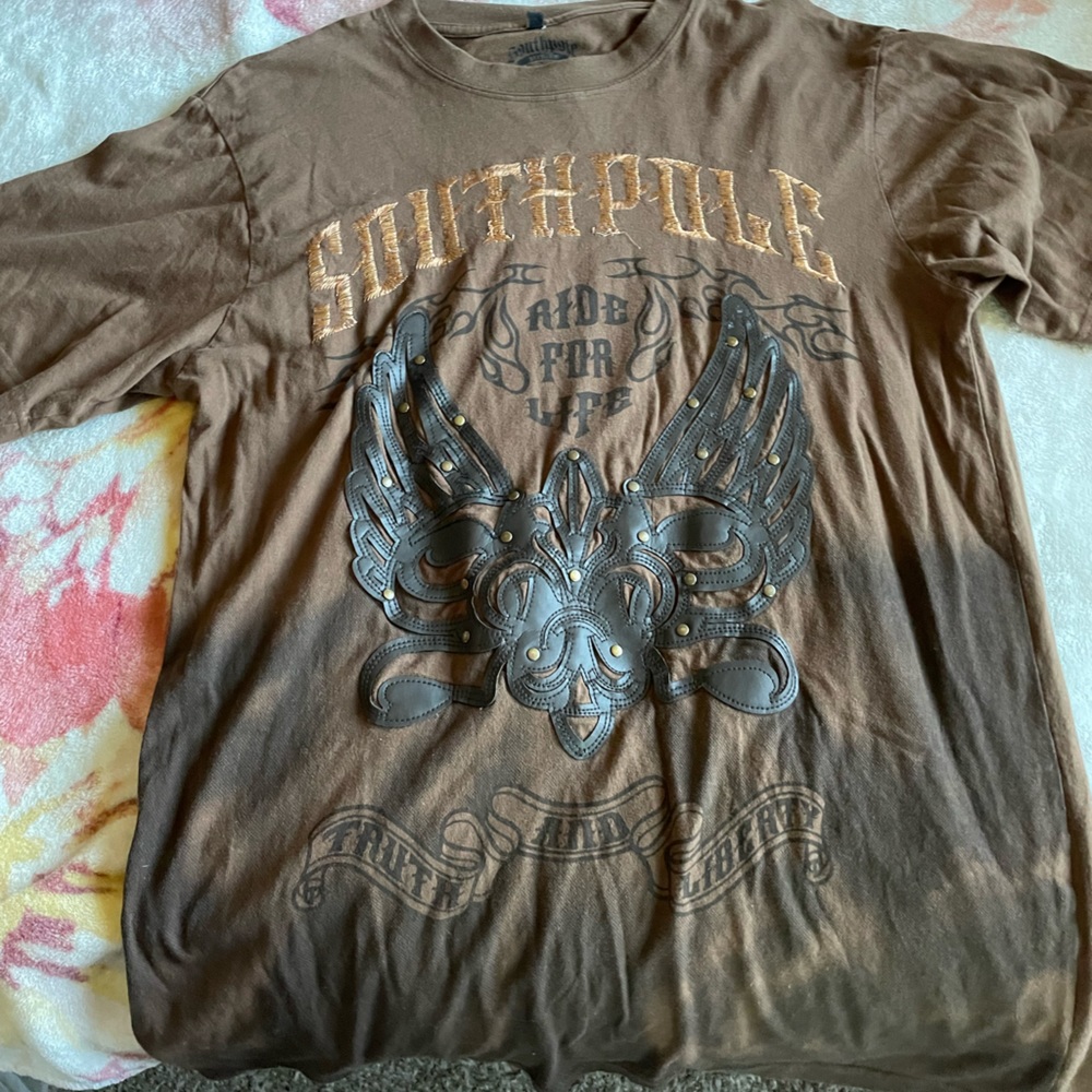 Embroidered South Pole Graphic Tee